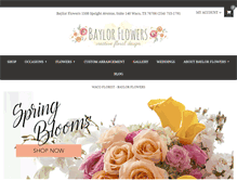 Tablet Screenshot of baylor-flowers.com